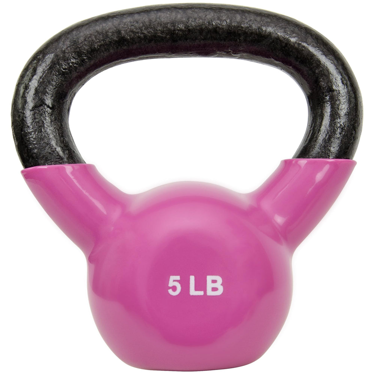 Sunny Health & Fitness Sunny Vinyl Coated Kettlebell (5-Pound)