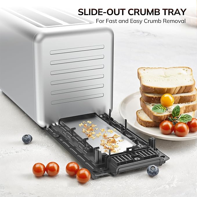 Keenstone Long Slot Toaster 4 Slice with Touchscreen