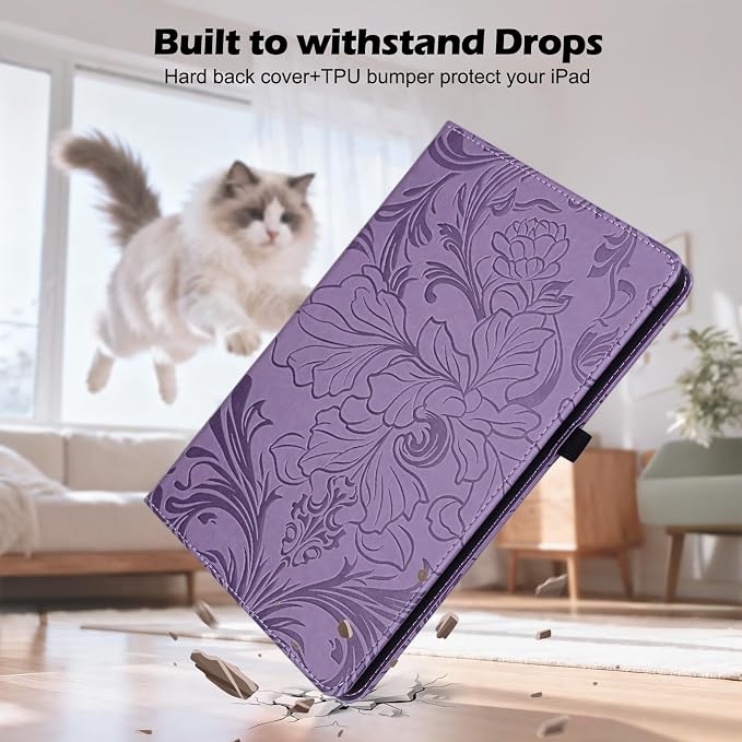 ALILANG Case for Samsung Galaxy Tab A 9.7 inch 2015 Case Model (SM-T550/T555/SM-P550/P555) Multi-Angle Viewing Protective Tablet Cover with Folding Stand &amp Pencil Holder -Blue
