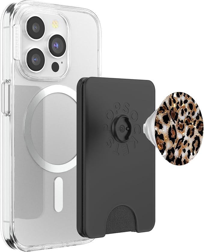 Leopard Drawing Illustration Cheetah Print Pattern PopSockets Adhesive PopGrip
