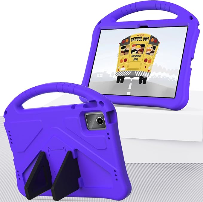 YRH for Moto Pad 2026 Case 11'' Kids EVA Shockproof Tablet Cover with Stand Handle Black