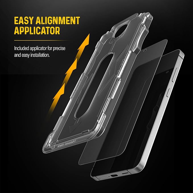 magglass Designed for Samsung Galaxy S25 Tempered Glass Screen Protector [Fingerprint Compatible] with Camera Lens Guard (Applicator Included)