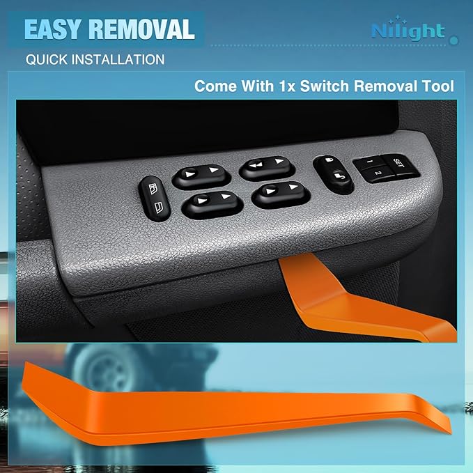 Nilight Power Master Window Switch Compatible with 2004 2005 2006 2007 2008 Ford F-150 2003-2006 Expedition 2003-2008 Crown Victoria & Mercury Grand Marquis Replacement Windows Switches