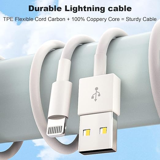 For iPad Charger [ Apple MFI Certified ] 10FT Long for iPad Chargers Lightning Cord Cable Fast Charging USB Wall Charger Block Foldable Plug for iPad7/ 8/9 GenerationiPadAiriPadMini iPadProiPhone