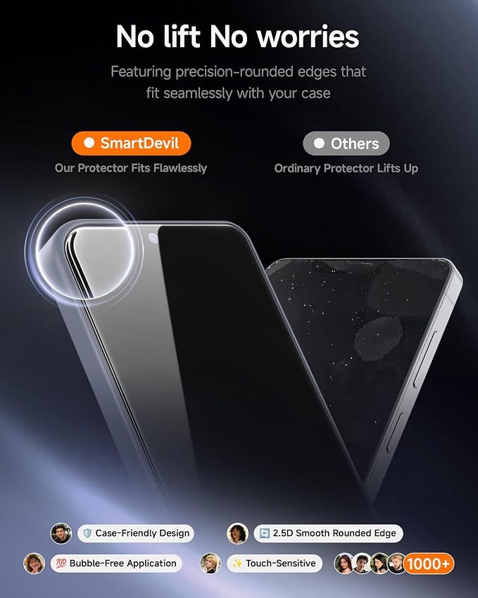 SMARTDEVIL [3 Pack for Samsung Galaxy S24 Screen Protector Finger Print Reader Compatible Fast &amp Easy Installation Clear 9H Tempered Glass Film Alignment Frame [Dust-Free &amp Bubble-Free]