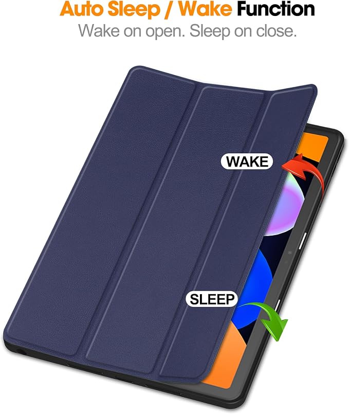 YRH for Idea Tab Pro 12.7 inch Case 2025 with Pen Holder Soft TPU Back Tablet Cover Case with Auto/Sleep (Black)