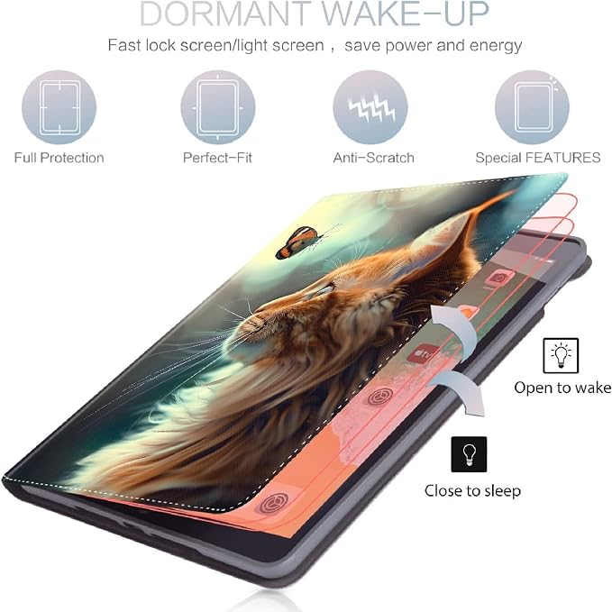 Case for Samsung Galaxy Tab S10 FE Plus 13.1 Inch 2025 Model (SM-X620/X626)Slim Folding Stand Cover with Auto Wake/Sleep for Samsung Galaxy Tab S10 FE Plus ，Painting Autumn Trees