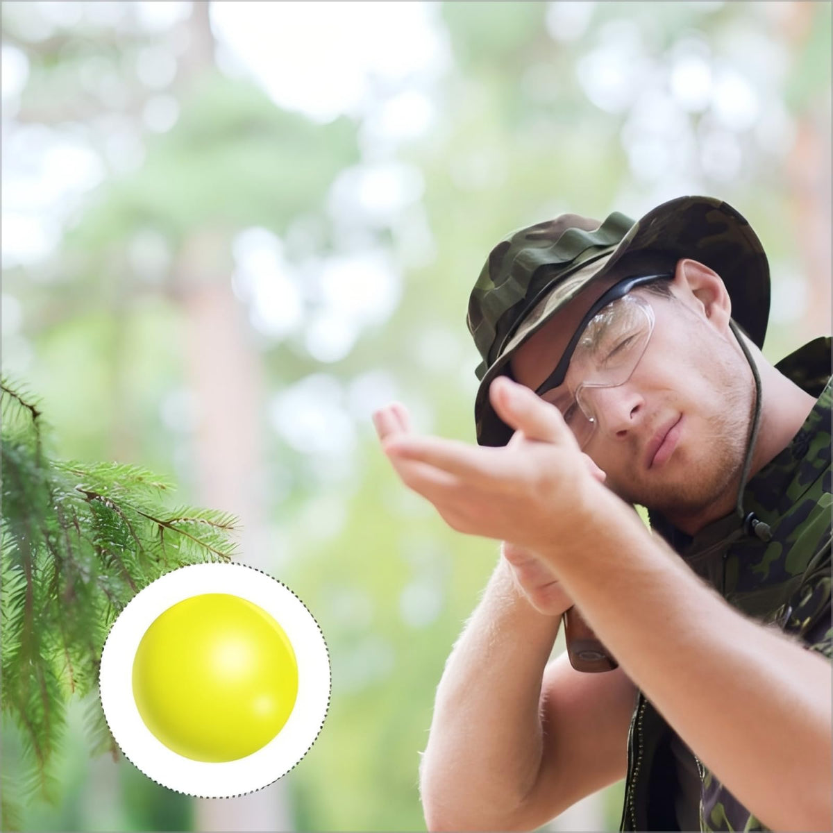 Civaner 150 x 68/61 Caliber Projectiles for Defense and Practice Reusable 68 Breaker Paintballs Solid Plastic Nylon Projectiles(Yellow,68 Caliber)