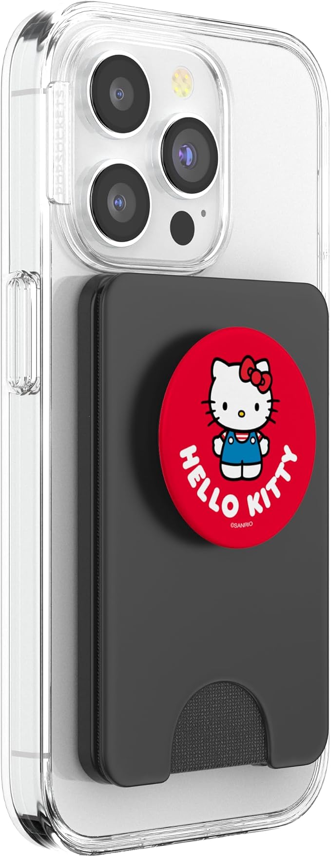 SANRIO Hello Kitty Character PopSocket Adhesive PopGrip for iPhone 11 Black