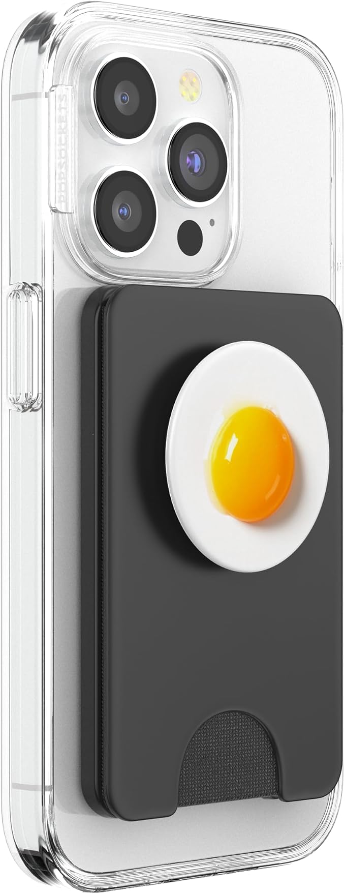 Egg White Orange Foodie Sunnyside up Fried Egg Yolk Food PopSockets Adhesive PopGrip