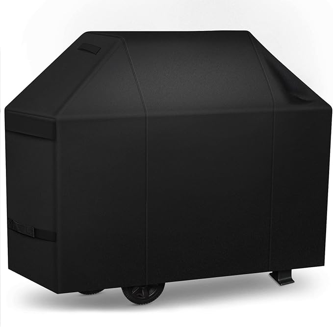 iCOVER Grill Cover 60 inch, BBQ Grill Cover for Outdoor Grill, 600D Heavy Duty Waterproof BBQ Cover, Anti-UV and Rip-Proof Barbecue Cover, Gas Grill Cover for Weber, Char-Broil, Nexgrill, etc