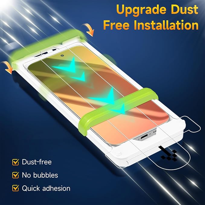 (2 Pack Compatible with iPhone 14 Pro Max Privacy Screen Protector Mirror 25 Degree Anti Spy Anti-Blue Light Red to Green Gradient with Easy Installation Kit No Air Bubbles