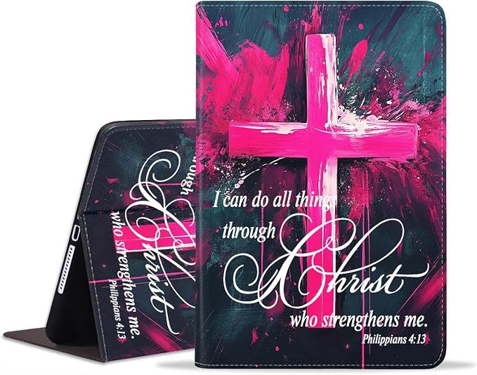Case for Samsung Galaxy Tab A9 Plus 11 Inch 2023 Model (SM-X210/X216/X218) Premium PU Leather Stand Folio Cover with Auto Sleep/Wake Abstract Colorful Dog