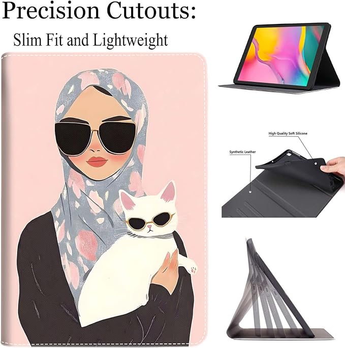 Case for New iPad (A16) 11th Generation 11 Inch 2025 for iPad 10th Generation 10.9 2022 Multi-Angle Smart Stand Cover Auto Sleep/Wake Halloween Panda Wizard and Pumpkin