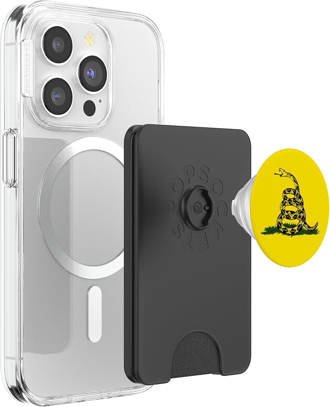 Gadsden Flag Coiled Rattlesnake PopSockets Adhesive PopGrip