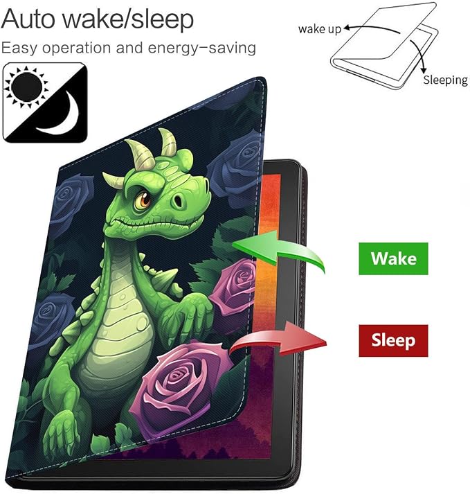 Case for Samsung Galaxy Tab S10 Lite/ S10 FE/ S9 FE 5G 10.9 Inch/ S9 11 Inch - Slim PU Leather Folding Stand Folio Cover with Auto Sleep/Wake - African American Girl