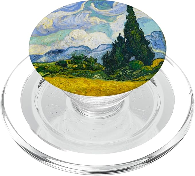 Van Gogh Cypresses Landscape Painting Artist Vincent Art PopSockets Adhesive PopGrip
