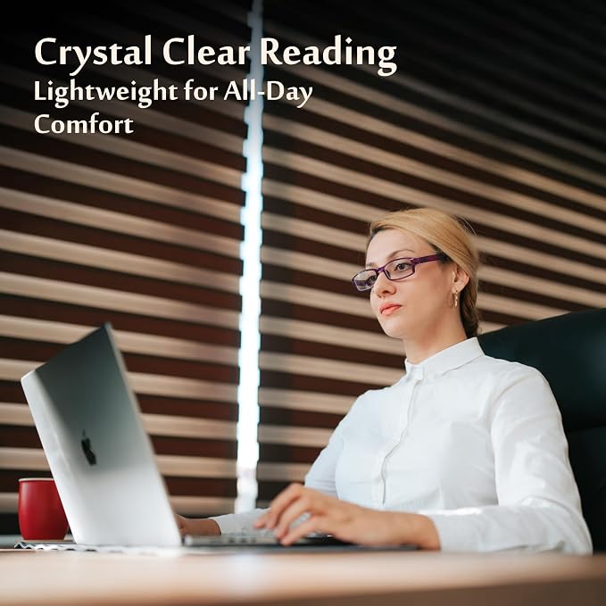 TruVision Readers Reading Glasses, Comfort Spring Hinges