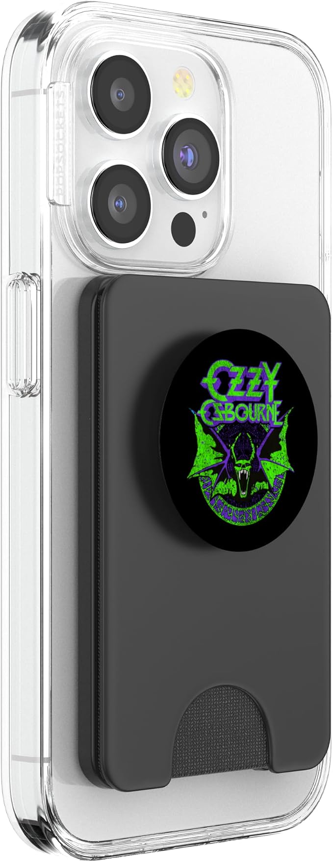 Ozzy Osbourne Bat Circle Neon PopSockets PopGrip for MagSafe