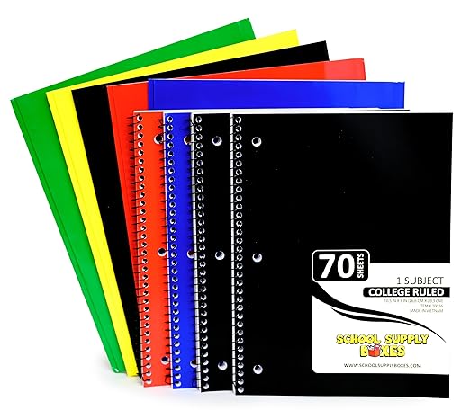 School Supply Boxes | Secondary School Bundle (1 Box) | Back to School Essentials Kit for Students & Teachers | Includes 1" Binders, College-Ruled Notebooks, College-Ruled Filler Paper, & More