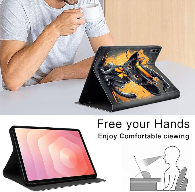 Case for Samsung Galaxy Tab A11 Plus 2026 &amp Galaxy Tab A9+ 11 Slim Smart Stand Cover with Auto Wake/Sleep Shockproof Protective Shell for Work &amp School Astronaut