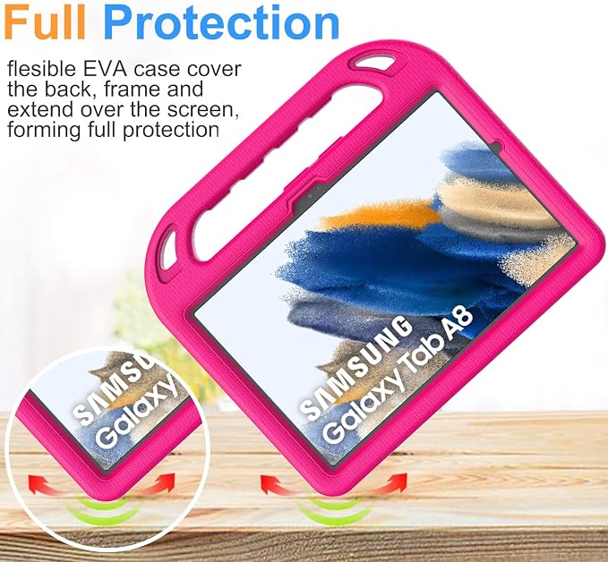 BMOUO Kids Case for Samsung Galaxy Tab A8 10.5 Inch 2022 (SM-X200/X205/X207) - with Screen Protector Shockproof Galaxy Tab A8 10.5 Tablet Case Blue