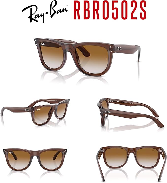 Ray-Ban Wayfarer Reverse RBR0502S Square Sunglasses for Men for Women +BUNDLE with ACCESSORY EYEWEAR KIT
