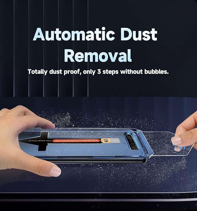 MAGIC JOHN for Google Pixel 8 Tempered Glass Screen Protector Easy Install | 2 Pack Auto Dust-Elimination Bubble Free HD Clear