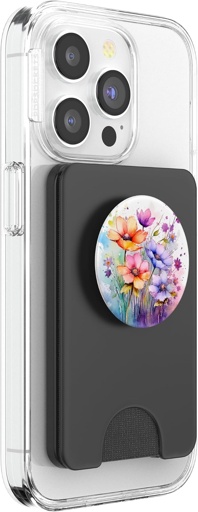 Wildflower Watercolor Flowers Design Floral Garden PopSockets Adhesive PopGrip