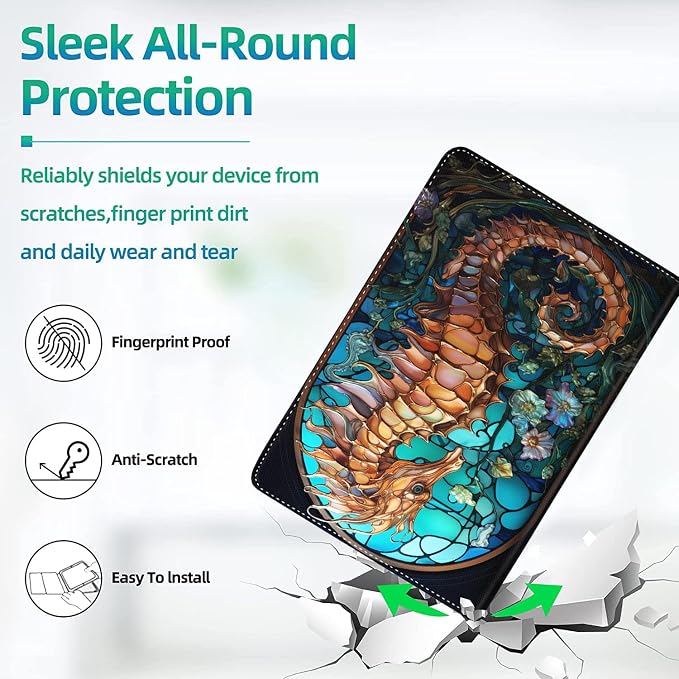 Case for iPad (A16) 11th Generation 11 Inch (2025) for iPad 10th Generation 10.9 Inch (2022) Slim Folding Stand Cover with Auto Wake/Sleep Watercolor Sea Turtle