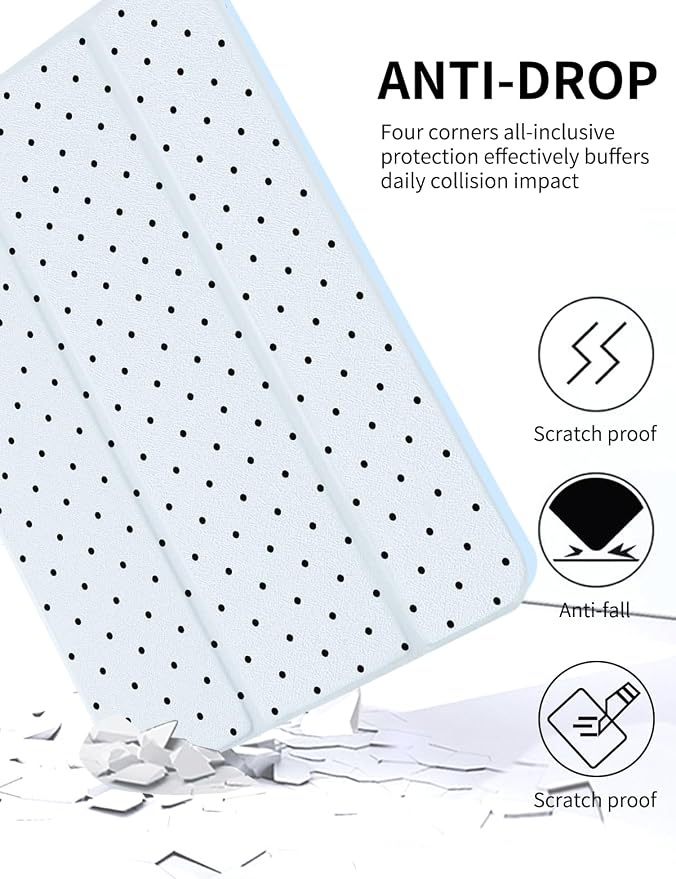 Case for iPad 9th/ 8th/ 7th Generation Case 10.2&amp10.5 Inch (2021/2020/2019 Release) Slim Lightweight Soft Trifold Back Cover with Pencil Holder &amp Auto Sleep/Wake CoverBeige Checkered