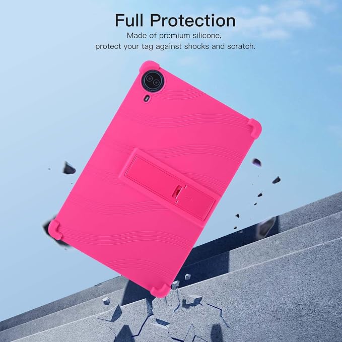 Case for Callsky-Tab Ctab 14 Tablet 14 inchSoft Silicone Protector CoverKids FriendlyAdjustable Stand Tablet Cover4 Corners Thicken ShockproofBlack