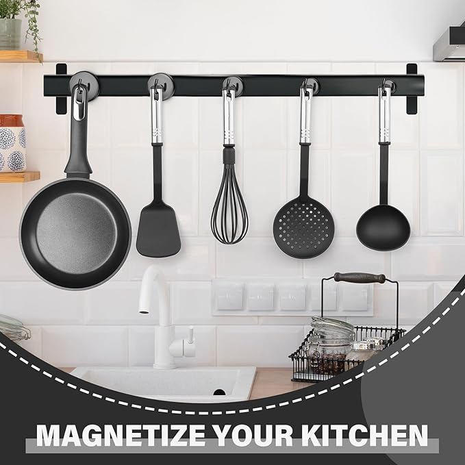 Magnetic Hooks for Cruise Cabins, 50lbs Black Magnetic Hooks for Classroom, Locker Magnets, Cruise Magnets for Grill, Office, Home, Fridge, Kitchen Accessories, 8 Pack