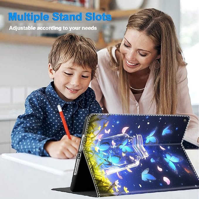 Case for iPad 10th Generation (2022 Release) 10.9 Inch Durable Shockproof Protective Cover for New iPad 10th gen 10.9 2022 Elephant Sunflower