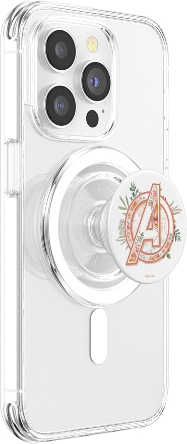 Marvel Avengers Floral Logo PopSockets PopGrip: Swappable Grip for Phones &amp Tablets