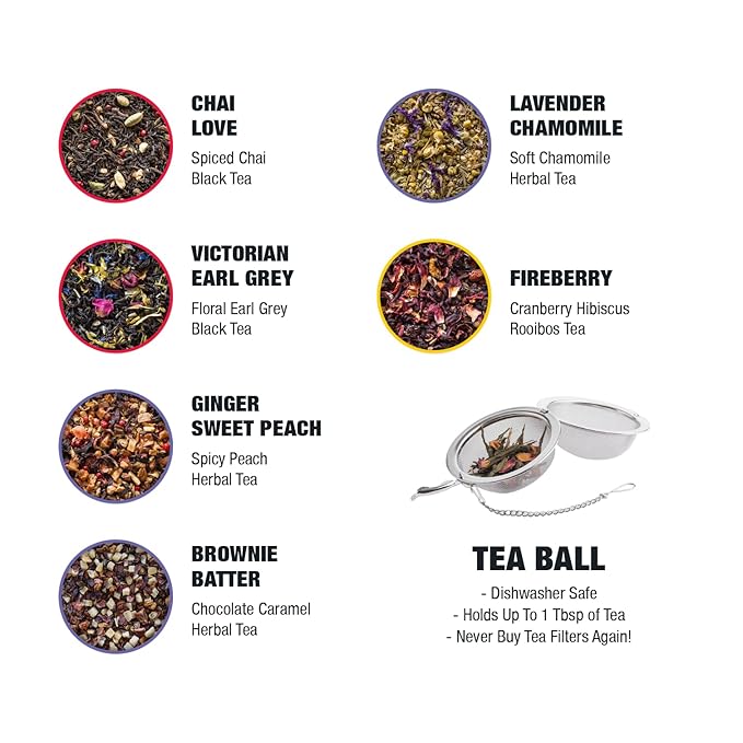 Tiesta Tea - Love & Warmth Loose Leaf Tea Gift Set, Loose Leaf