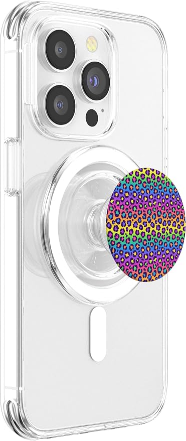 Super Cute Rainbow Decor Rainbow Cheetah Leopard PopSockets Adhesive PopGrip