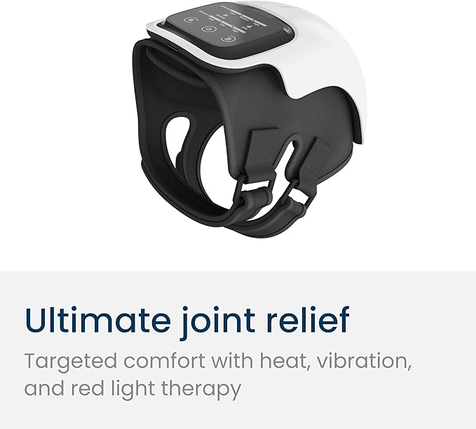 Nobol PhysioFlex Portable Warm Up & Recovery Knee Massager – Cordless Red & Infrared Light, Heat & Vibration Therapy to Restore Comfort, Rebuild Strength & Keep You Moving