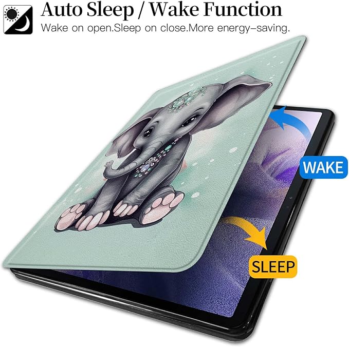 iPad 10.2 Case 2021-2019Atercolor Koala | 360° rotating stand case with auto sleep/wake slim protective cover for iPad 10.2 9th/8th/7th Gen