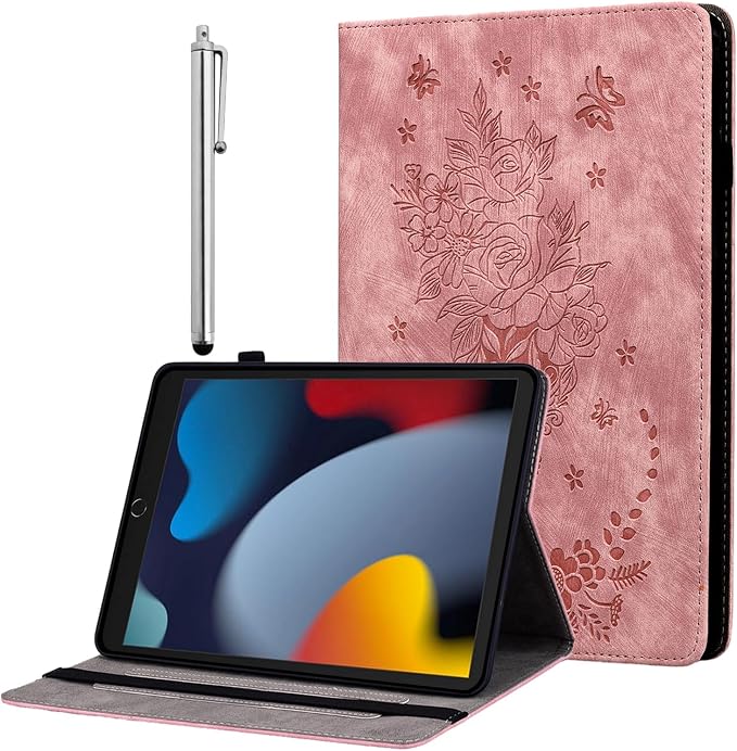 Case for iPad (A16) 11th Generation 11 Inch 2025 iPad 10th Generation 10.9 inch 2022 Auto Wake/Sleep Multi-Angle Flip PU Leather Cover with Pencil Holder Blue