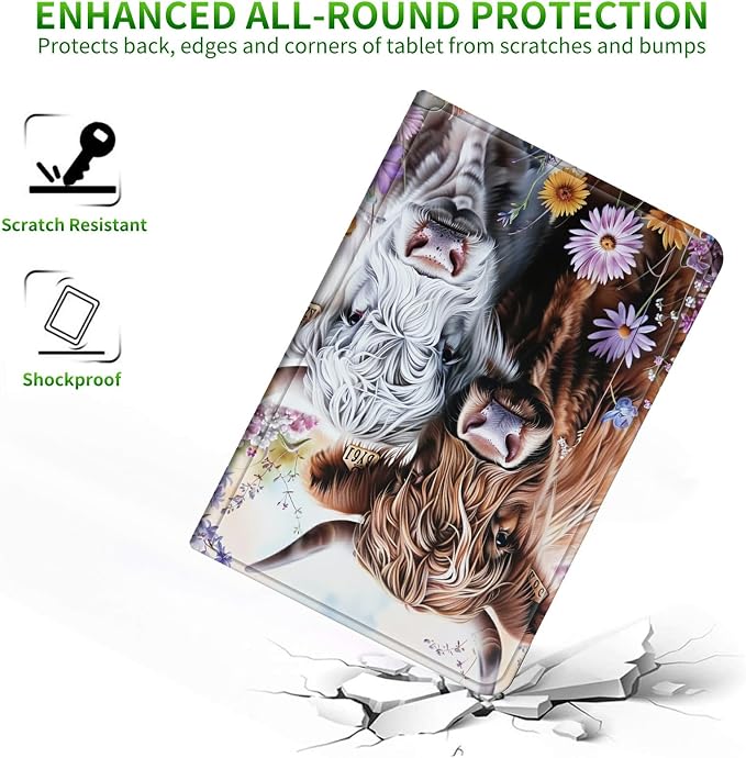 for 6 Kindle 11th Generation 2024/2022 Release Case (Model No: C2V2L3) E-Reader Multi-Angle Viewing Shockproof Smart Protective Case with Auto Wake/Sleep Baseball