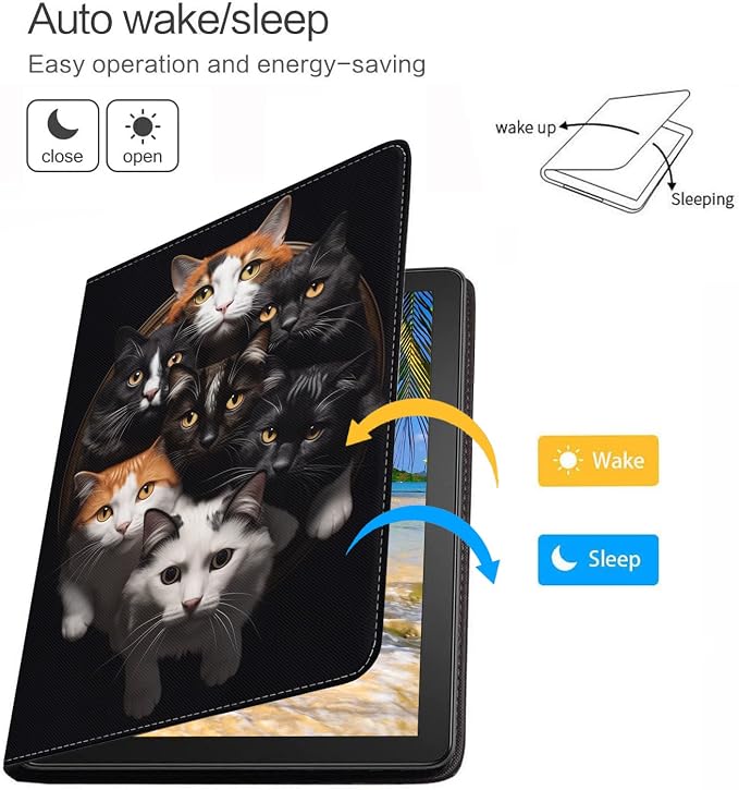 Case for iPad (A16) 11th Generation 11 Inch 2025 iPad 10th Generation 10.9 Inch 2022 Protective Leather Case Adjustable Stand Auto Wake/Sleep Smart Case - African American Girl