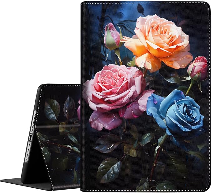 Case for iPad (A16) 11th Generation 11 Inch (2025) for iPad 10th Generation 10.9 Inch (2022) Slim Folding Stand Cover with Auto Wake/Sleep Watercolor Sea Turtle