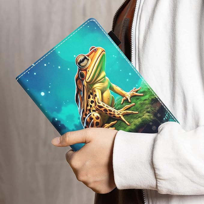 Case for Amazon Kindle Fire HD 8/Fire HD 8 Plus Tablet (12th/10th Generation 2024/2022/2020 Release) - PU Leather Folio Cover with Smart Auto Wake/Sleep Bald Eagle