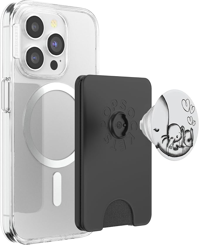 Cute Elephant Mom &amp Baby Elephant Love Beautiful Phone Grip PopSockets Grip and Stand for Phones and Tablets PopSockets Adhesive PopGrip