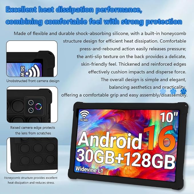 for Urao X109 Tablet CaseUrao Tablet 10 Inch Case Stand Function Multi-Angle Compatible Portable Shockproof Drop Prevention Thin Standable Shockproof Protective Cover+Shoulder Strap+Stylus
