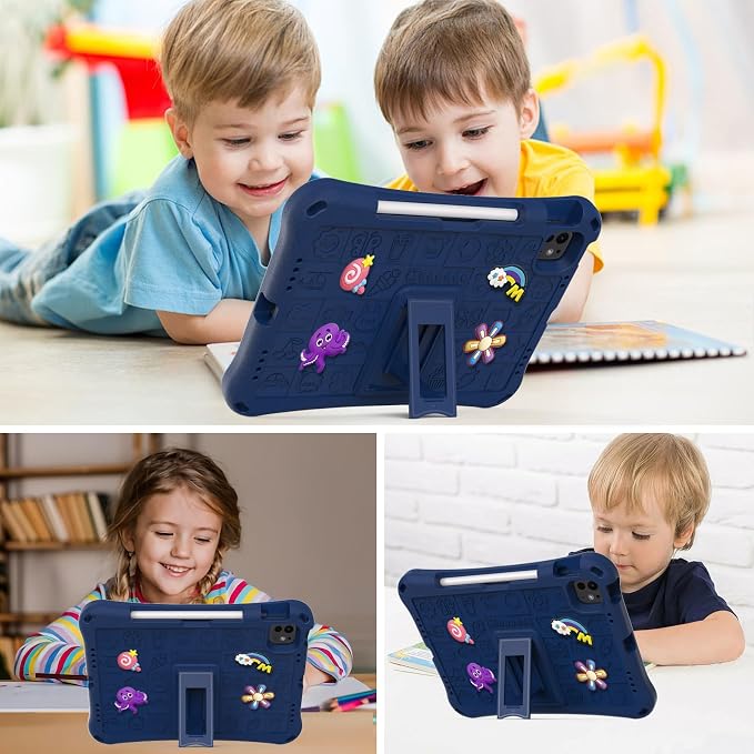 Case for iPad 10.2 Inch 2021/2020/2019/ iPad Pro 10.5 Inch/Air 3rd Gen (2019) Shoulder Strap Kickstand Children Friendly Anti-Scratch Shockproof Case Lightpurple
