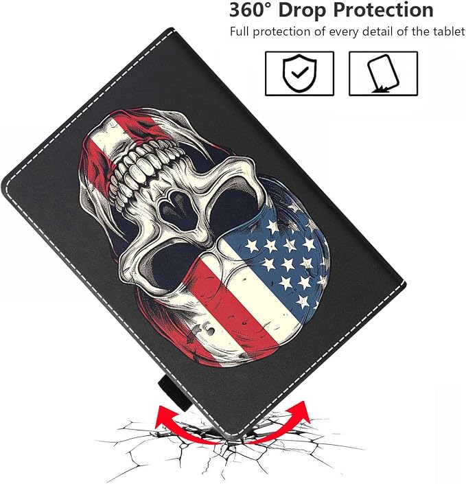 Case for Amazon Fire HD 8/Fire HD 8 Plus Tablet (12th/10th Generation 2024/2022/2020 Release) Premium PU Leather Cover with Auto Sleep Wake African Women