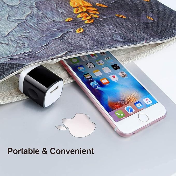 Wall Adapter 10 PackUorMe 1A 5V Single Port Charger Power USB Plug Charging Cube Block Box Compatible iPhone 14 13 12 SE 11 Galaxy S23 Ultra S22 S21 FE S10e S9 A13 A03s A71 A51 Note20 Google 8A 7A