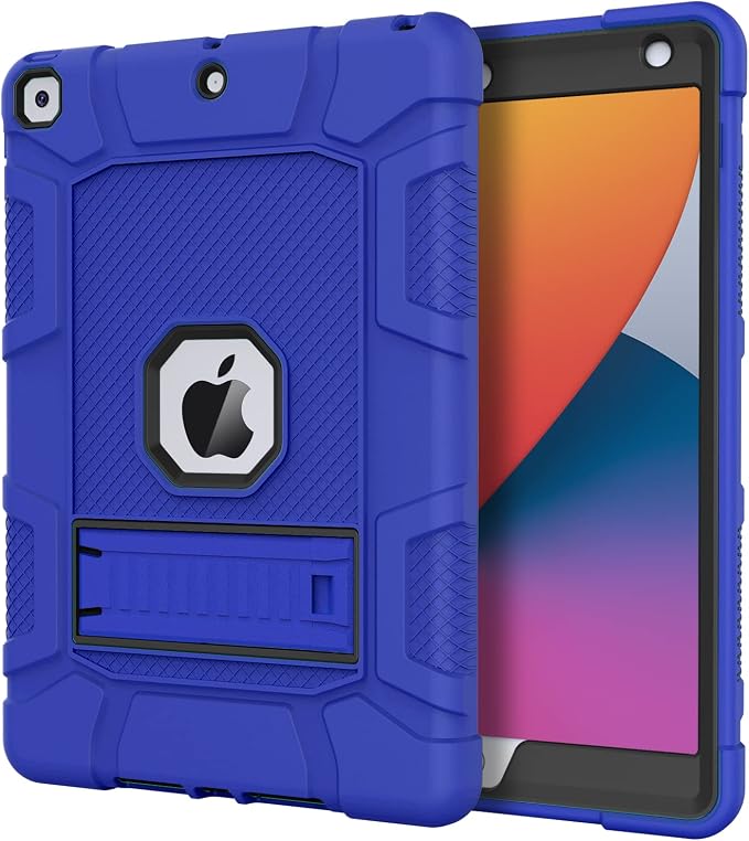 Azzsy Case for iPad 9th Generation/iPad 8th Generation/iPad 7th Generation (10.2 Inch 2021/2020/2019 Model) Heavy Duty Shockproof Rugged Protective Case for iPad 10.2 inch Alpine Green